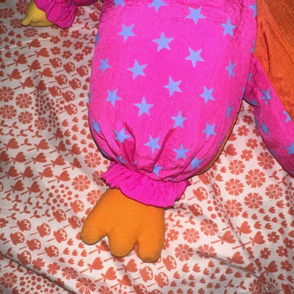 Applause Sesame Street Big Bird Parachute Clown 14" Plush Stuffed Doll 1986 - Picture 3 of 13